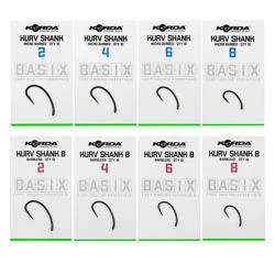 Korda Basix Kurv Shank Hooks